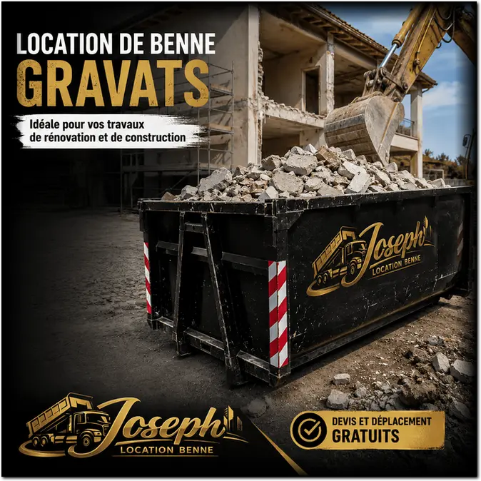 Location de benne à gravat Angoulême, Magnac, Charente 16